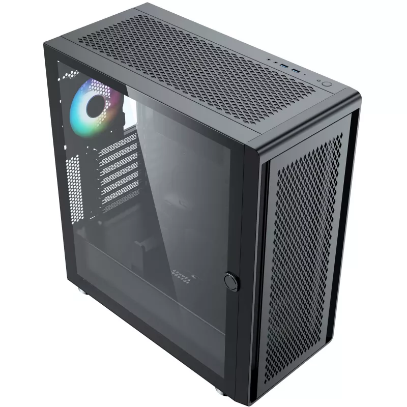 PC-Gehäuse Silentware Air 100 Schwarz — Mid-Tower ATX-kompatibles Gehäuse, schwarz