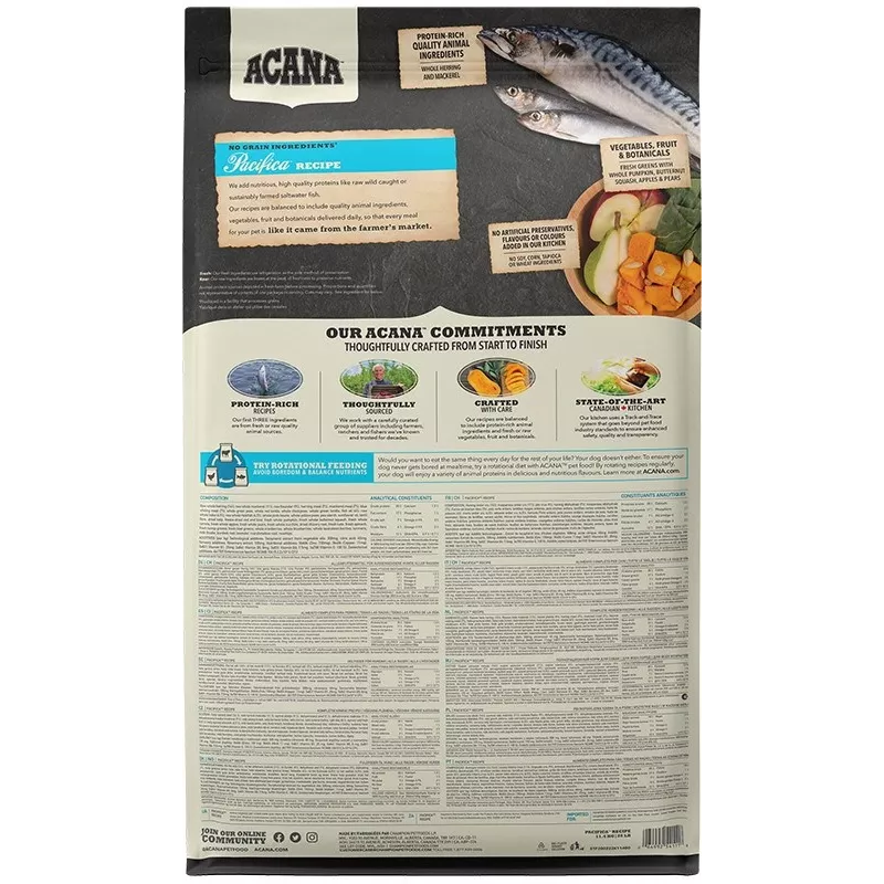 ACANA Highest Protein Pacifica - Trockenfutter für Hunde - 11,4 kg