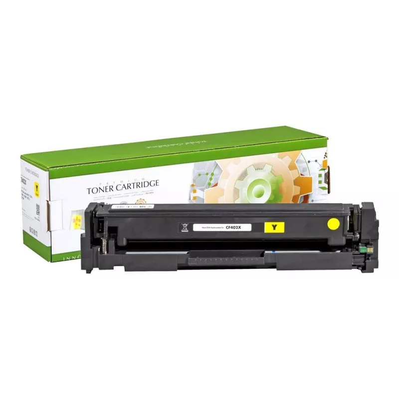 STATIC Tonerkartusche kompatibel mit HP CF402X gelb hohe Kapazität kompatibel 2.300 Seiten