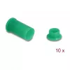 Staubschutzkappe DELOCK 60673 für DL4-Anschlüsse, Silikon, grün, 14×27×14 mm, 10er-Pack
