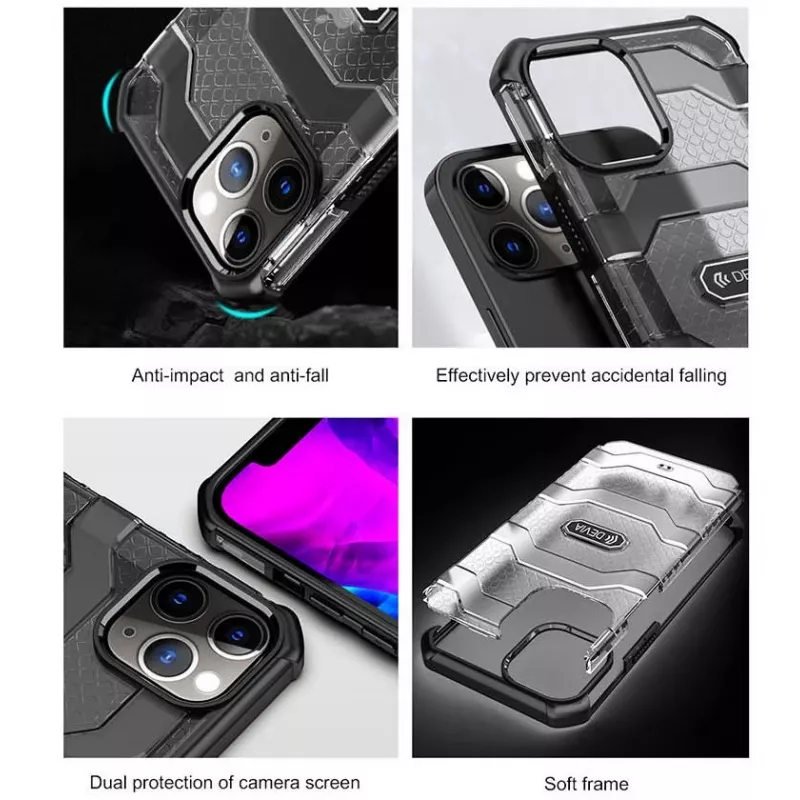 Schutzstoßfestes Case Devia Vanguard für iPhone 12 Pro Max, grün