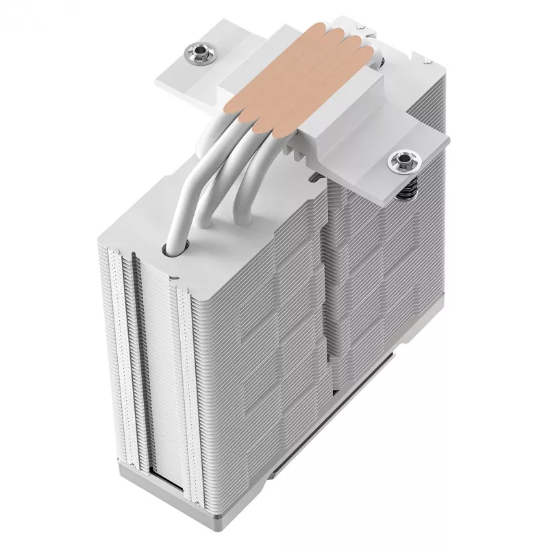 Luftkühler DeepCool AK400 G2 WH, 120-mm-Lüfter, max. Luftdruck 3,33 mmH₂O, 92×132×156 mm, weiß