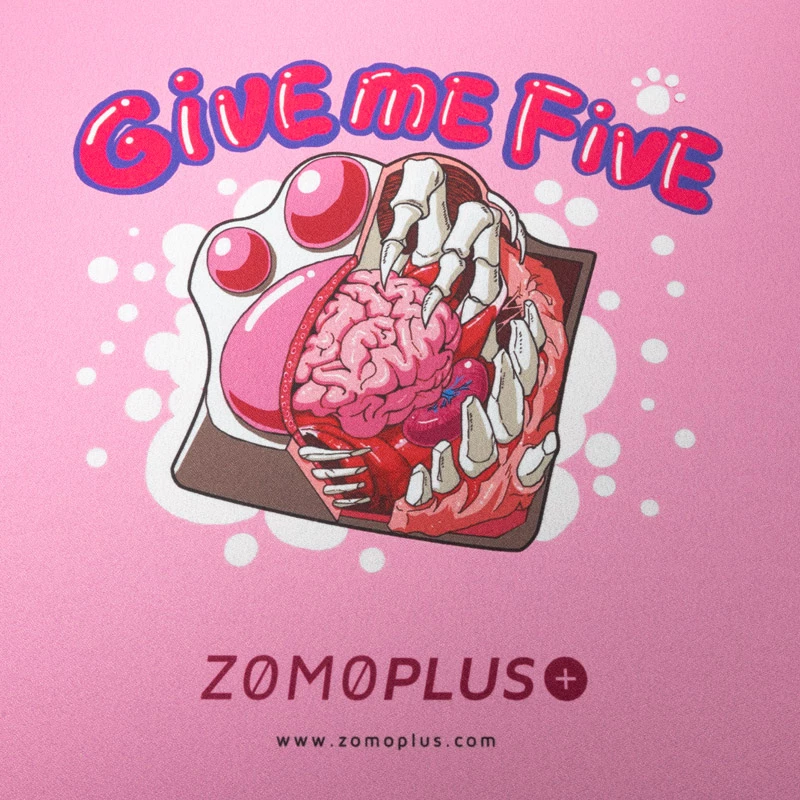 ZOMOPLUS Give Me Five Gaming-Mauspad, 500x420mm - rosa