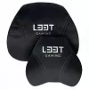 L33T Gaming 160382 Luxuriöses Gaming-Stuhl-Kissen-Set, Memory Foam, Samt, ultrasoft, Schwarz