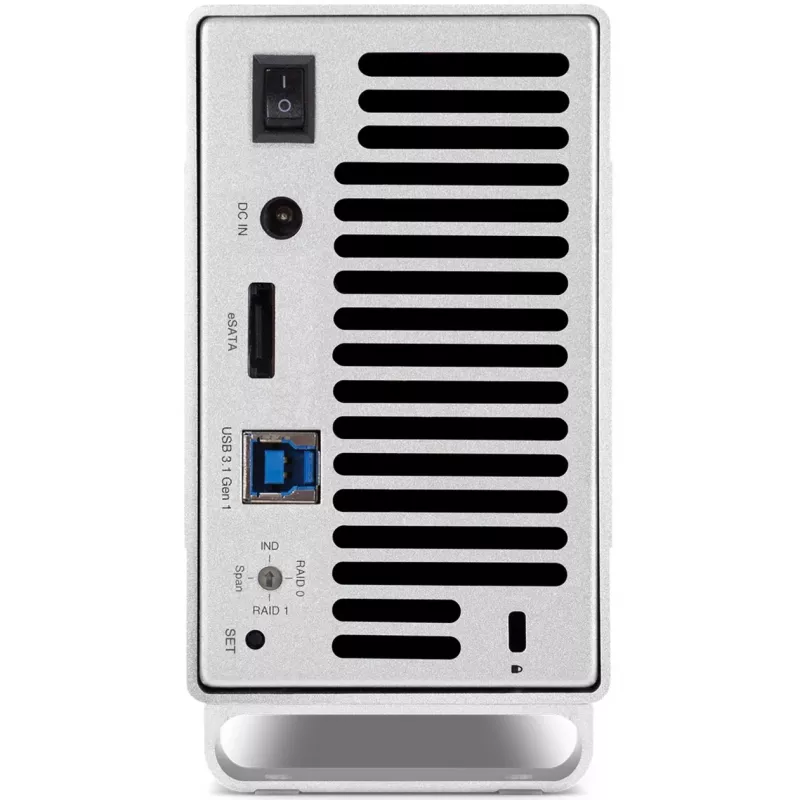 OWC Mercury Elite Pro Dual Weiß – externes Gehäuse für 2× 3,5-Zoll-SATA-Festplatten, RAID 0/1/SPAN, USB Typ‑B