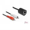 DeLOCK 87857 Audiokabel 2 x RCA RJ-45 Schwarz Rot Weiß