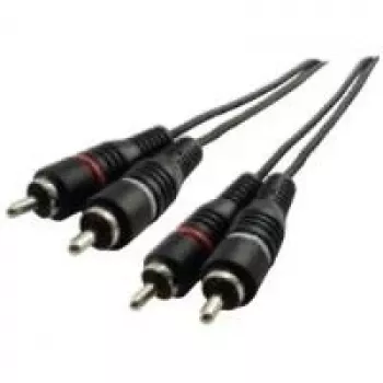 Audiokabel Schwaiger CIK5450 5m 2x Cinch-Stecker Schwarz