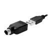 Tastatur LogiLink ID0019A Universal USB QWERTZ Deutsch Schwarz