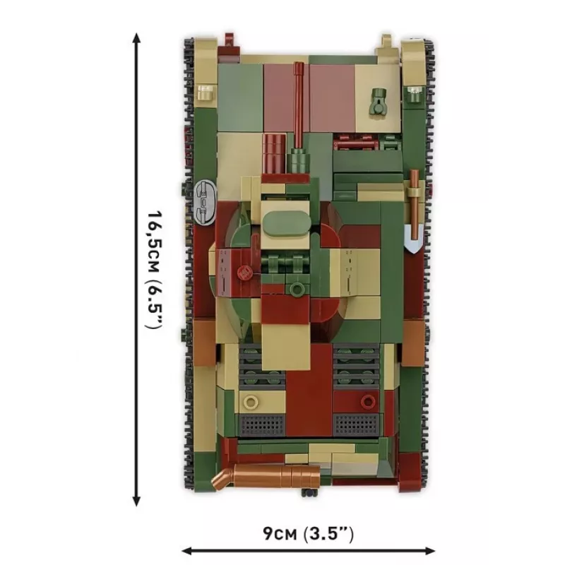 Cobi Bausteine Leichter Panzer 7TP Modell, 669 Teile, COBI-2661