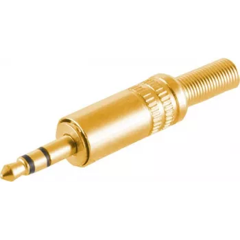Stereo-Stecker ShiverPeaks 51200-MG vergoldeter Metall-3,5-mm-Klinkenstecker