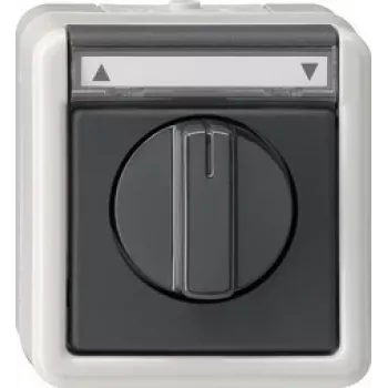 GIRA 015430 Elektroschalter Schwarz - Grau (015430)