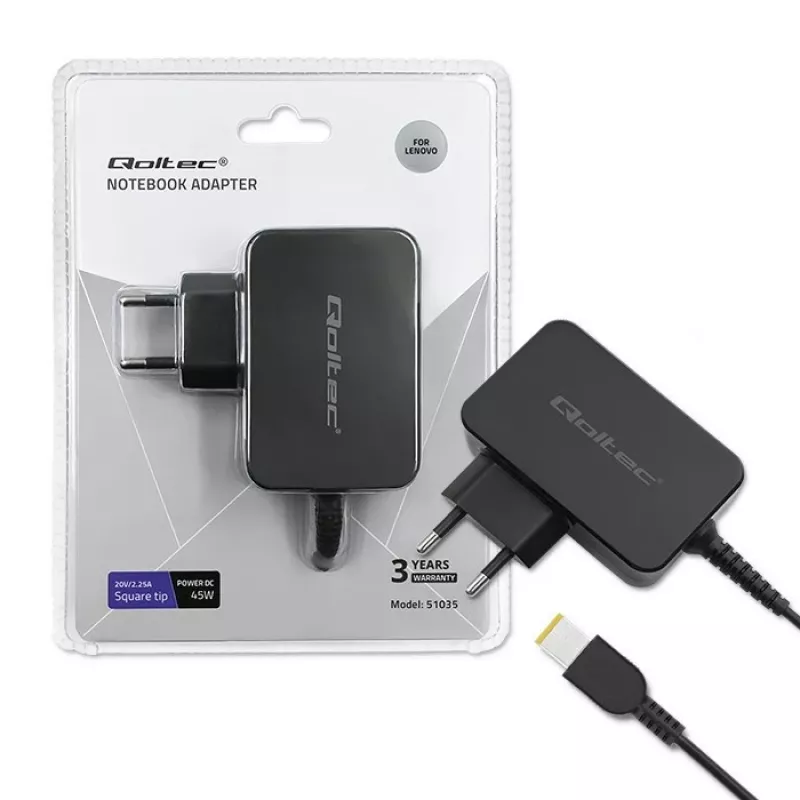 Netzteil Qoltec 51035 45W Indoor Schwarz 220-240V