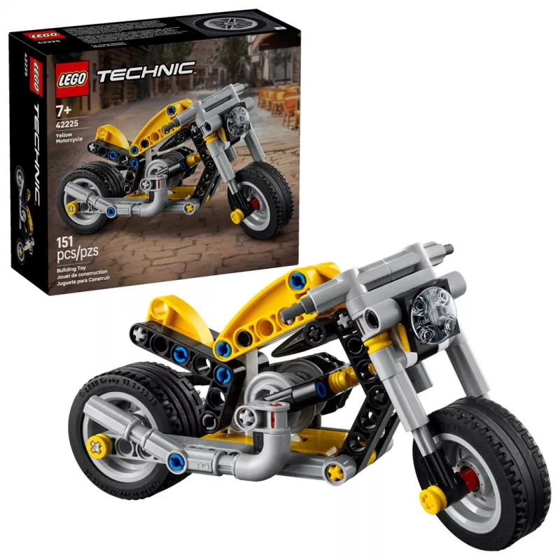 LEGO TECHNIC 42225 Gelbes Motorrad