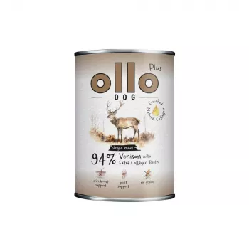 Ollo Plus Kolagen Hirsch 400g Hundefutterdose