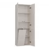 Badezimmerschrank Nel DD 1K Korb Farbe Kaschmir Lange Türen
