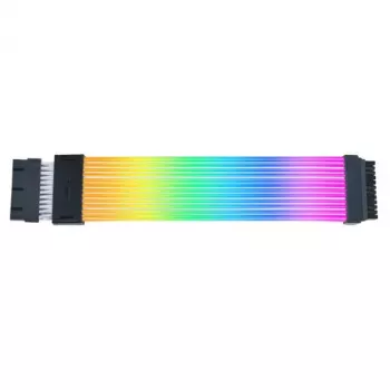 PCIe RGB-Kabel Lian Li Strimer Wireless, 2x 8‑Pol-Stecker, 0,34 m, schwarz/transparent, Silikon/TPE