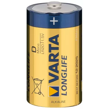 Batterie Varta 4120 Longlife D Mono 1,5 V – Primäre Zink-Kohle D-Batterie, 1,5 V