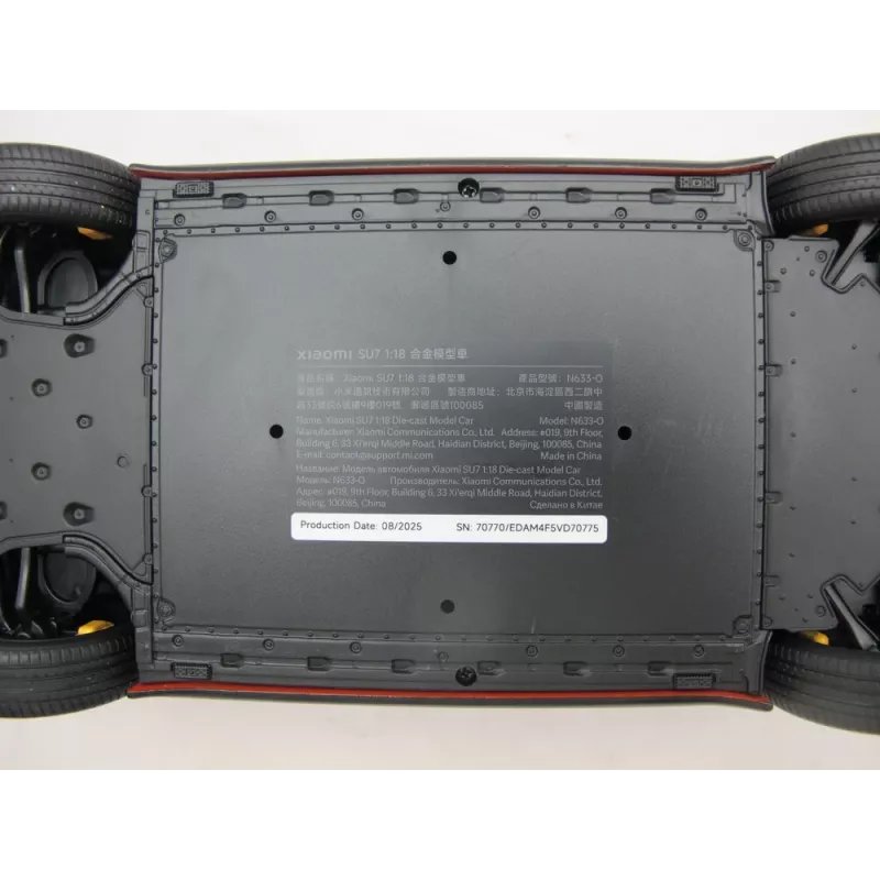 Druckgussmodellauto Xiaomi SU7 Maßstab 1:18, vormontiert, B278×T108×H81,5 mm