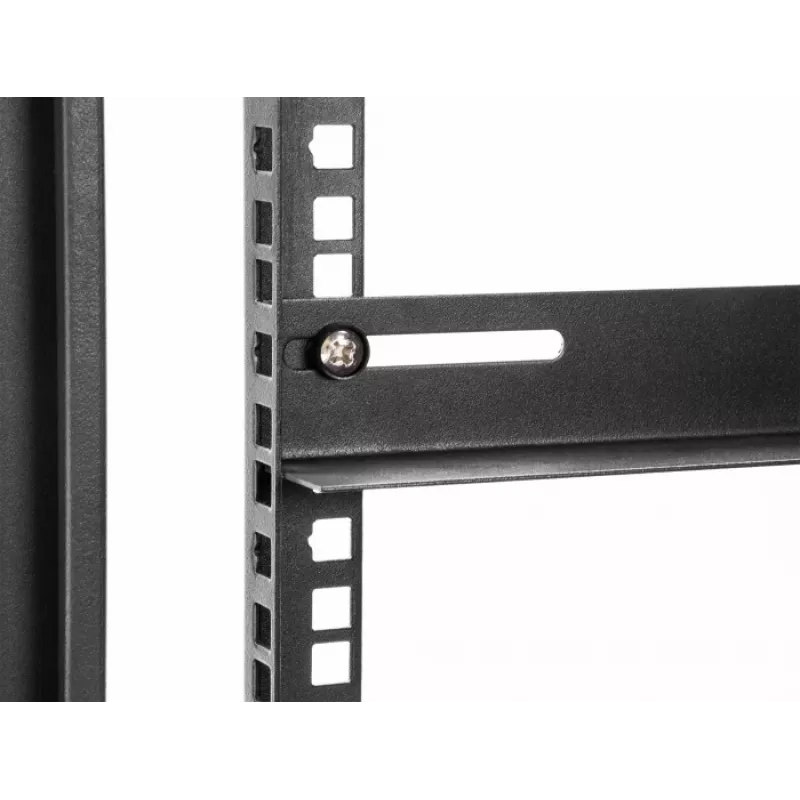 Montagehalterung DeLOCK 19 Zoll 450x40mm 2 Stück Schwarz Metall