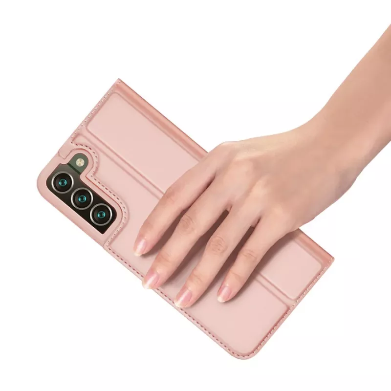 Dux Ducis Skin Pro Holstertasche mit Klappdeckel Samsung Galaxy S22+ (S22 Plus) pink