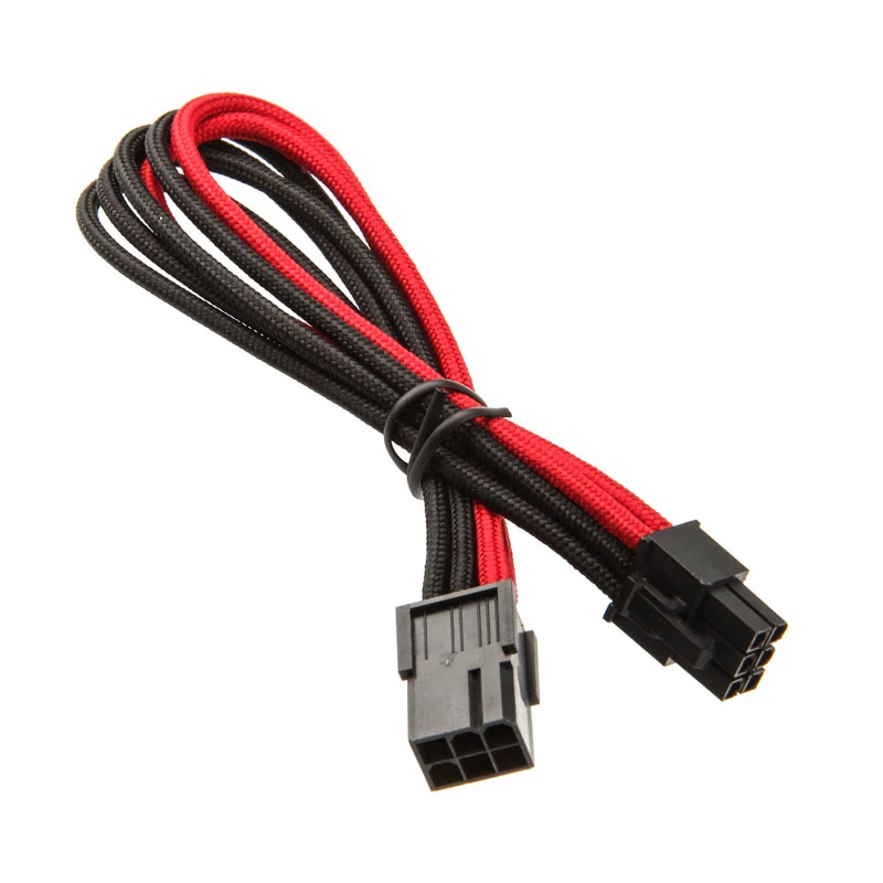 SilverStone 6-Pin-PCIe auf 6-Pin-PCIe-Kabel 250mm - schwarz/Rot