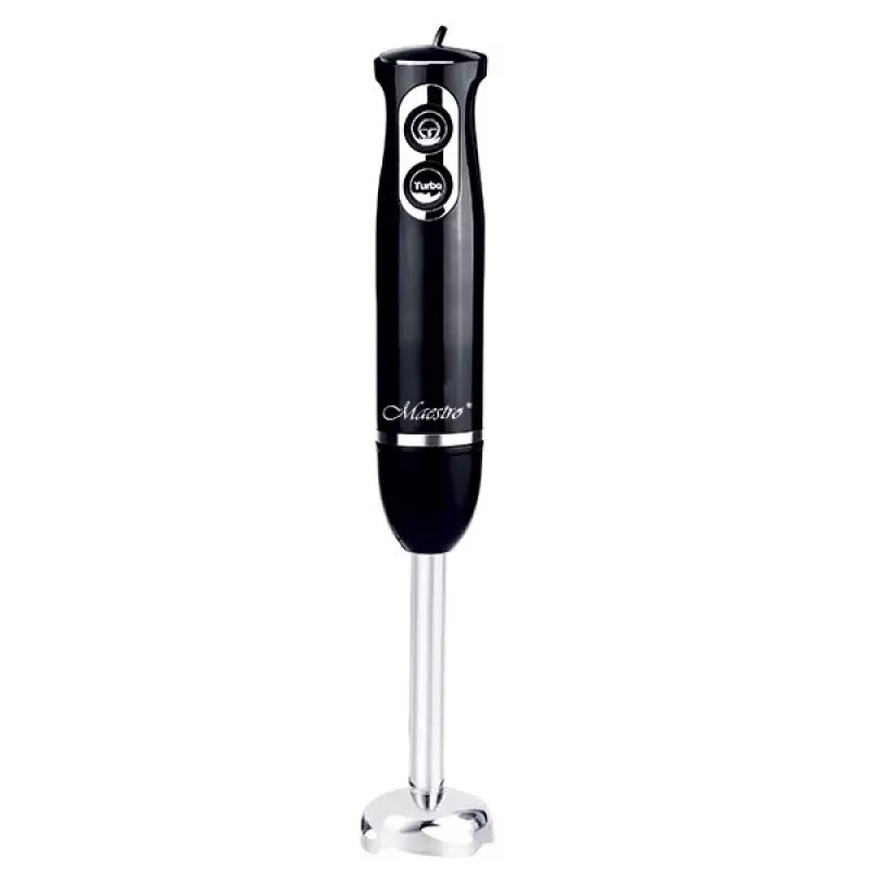 Kochmixer Maestro MR-511 — 500 W, 2 Geschwindigkeiten, Impuls, Turbo, abnehmbarer 900-ml-Behälter, Edelstahlmesser, schwarz
