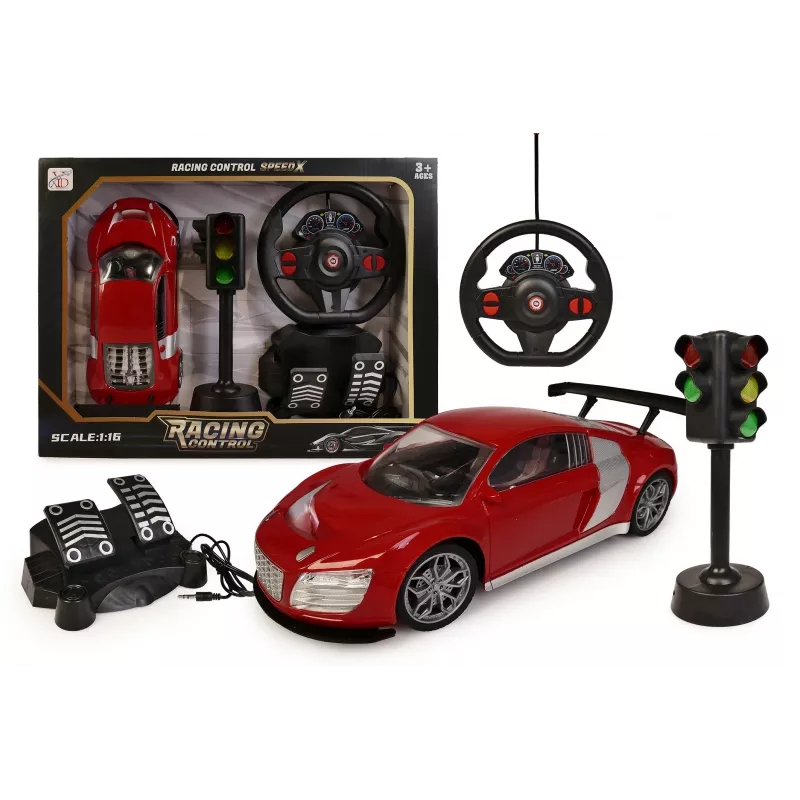 Ferngesteuertes Auto Artyk Modell 177927 mit Lenkrad-Controller und Lichtsignalen