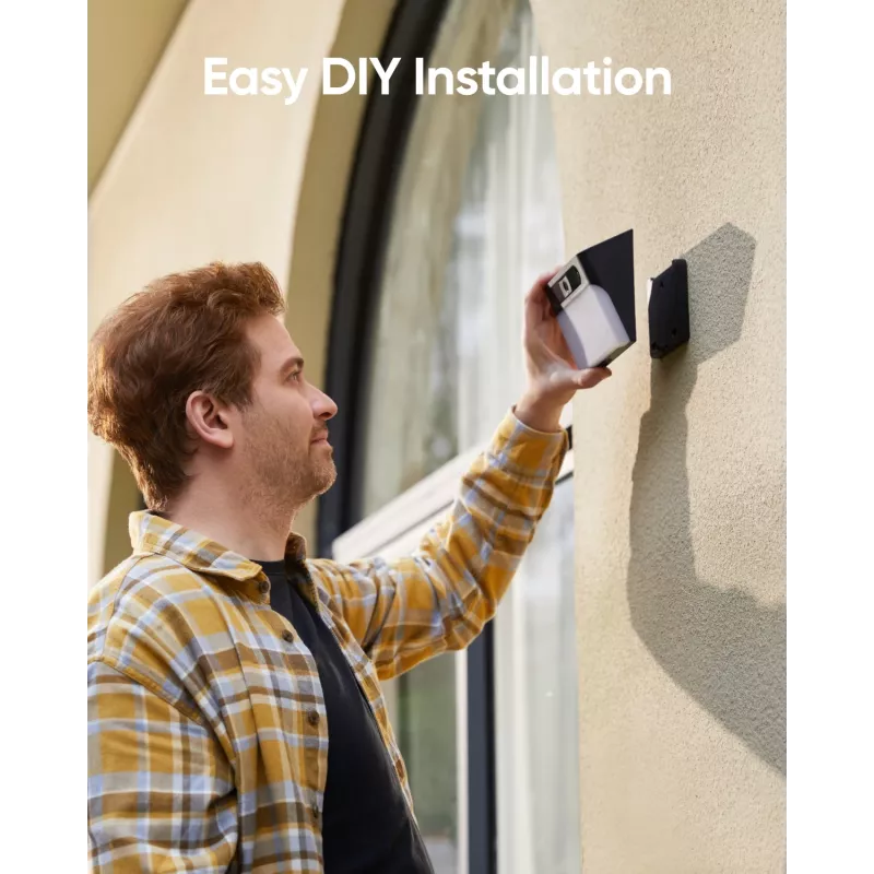 Anker Innovations Eufy Solar Wall Light Cam S120 - Netzwerk-Überwachungskamera - wetterfest - Farbe (Tag/Nacht)