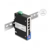 Unmanaged Switch DeLOCK 88015 Gigabit Ethernet 4 Ports Schwarz