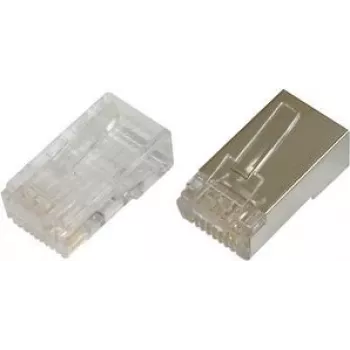 Digitus CAT 6 Modularstecker für Rundkabel, geschirmt, 100 Stück, RJ-45-Stecker