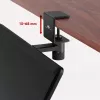 Maclean Unter-Tisch-Tastaturhalterung, max. Belastung 5 kg, horizontal und vertikal verstellbar, schwarz, MC-108 B