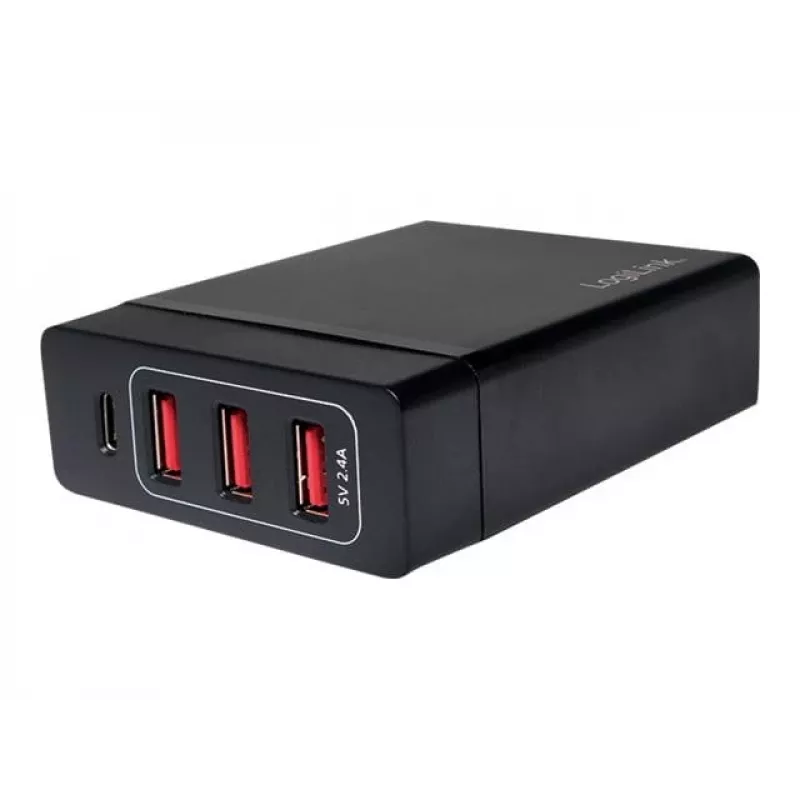 Indoor-Ladegerät LogiLink PA0122 Universal Schwarz USB
