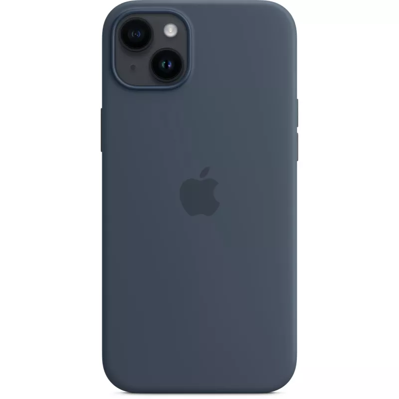 Silicone Case Cover Apple iPhone 14 Plus MagSafe Storm Blue