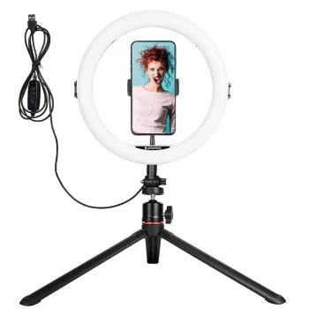 Agfa Arl11 Ring Light 120 LED Ring Vlog + Stativ + Fernbedienung