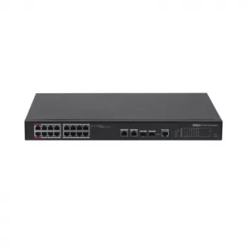 Unmanaged Gigabit Ethernet Switch DAHUA PFS4218-16ET-240, 16x RJ-45 PoE Ports, 8,8 Gbit/s, MAC 4000