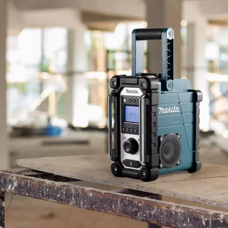 Baustellenradio Makita DMR116 Digital AM FM 3,5W Türkis