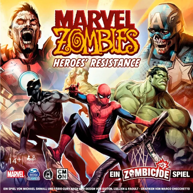 Brettspiel Asmodee Marvel Zombies Heroes' Resistance — kooperative Miniaturen Zombicide-Crossover