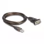 DeLOCK Adapter USB 2.0 Typ-A auf Seriell RS-232 D-Sub 9-polig Stecker 1,5 m