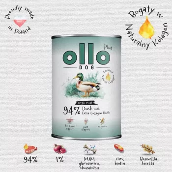 Ollo Plus Kolagen Ente 400g Hundefutterdose