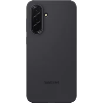 Schützende Silikonhülle für Samsung A36 von Samsung, schwarz, Modell EF-PA366CBEGEU