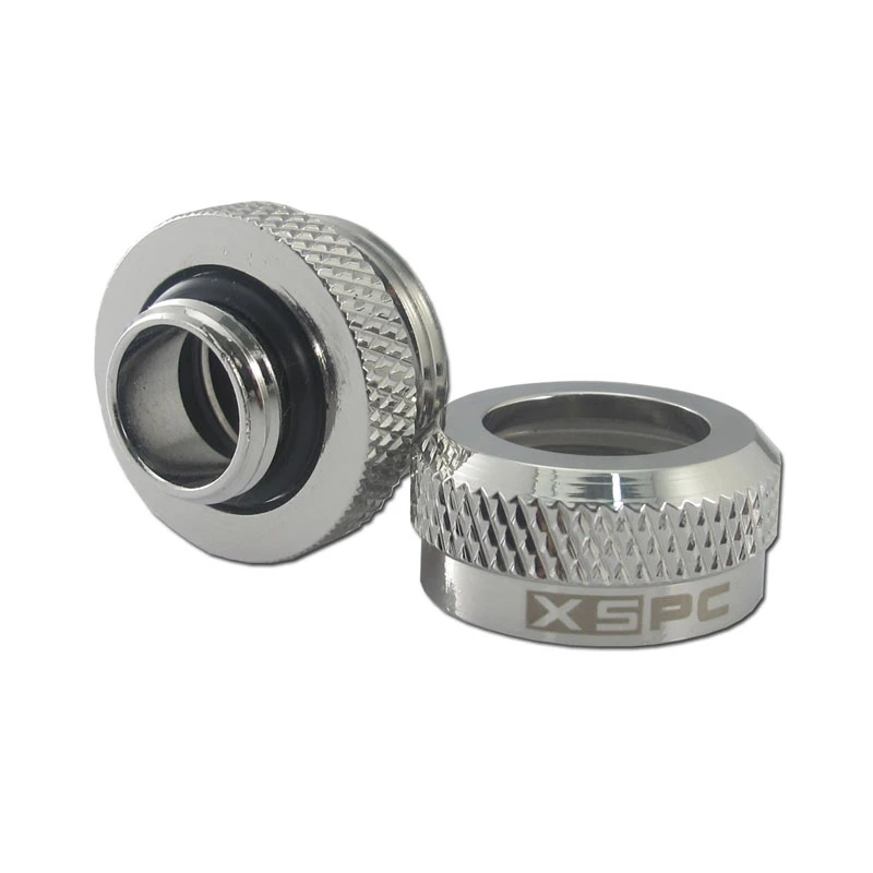 XSPC Connector G1/4 auf 14mm Hardtube, chrom - 8 Stück