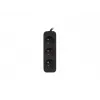 LANBERG PS0-03E-0300-BK 3M Schwarz 3X 230V Lanter VERLÄNGERUNGSKABEL AUS VOLLKUPFER