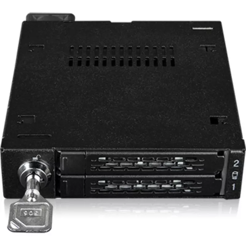 Laufwerksschacht-Adapterrahmen icy dock MB092VK-B für 2 x 6,3 cm U.2 / U.3 NVMe SSDs auf 3,5-Zoll-Schacht (schwarz)