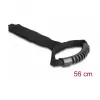 DeLOCK Tragegurt mit Klettverschluss L 560 x B 50 mm schwarz 2 Stück