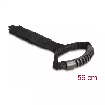 DeLOCK Tragegurt mit Klettverschluss L 560 x B 50 mm schwarz 2 Stück