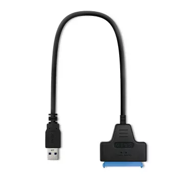 Adapter QOLTEC 51855 — externer M.2 NVMe/NGFF auf USB 3.0 Adapter, 10 Gb/s, für 2,5 Zoll/M.2 Laufwerke, schwarz