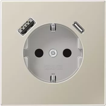 Jung ES1520-15CA SCHUKO-Steckdose mit USB Typ AC (ES1520-15CA)