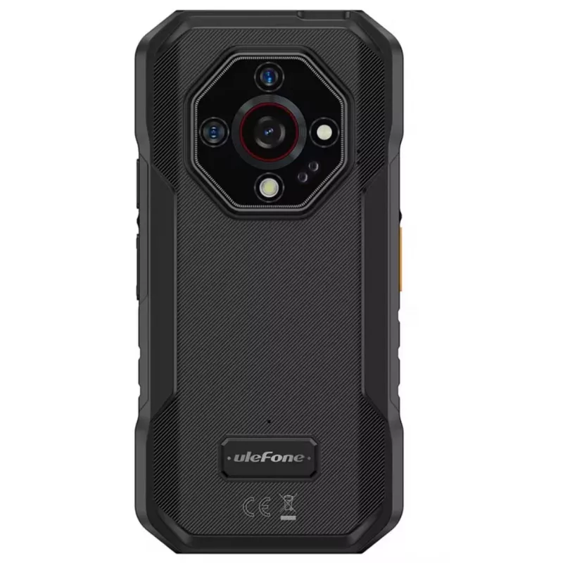 UleFone Armor X32 — 5,65 Zoll (14,3 cm), Android 14, 6 GB RAM, 128 GB, 48 MP Dreifachkamera, 5500 mAh, IP68/IP69K, Dual SIM, Schwarz
