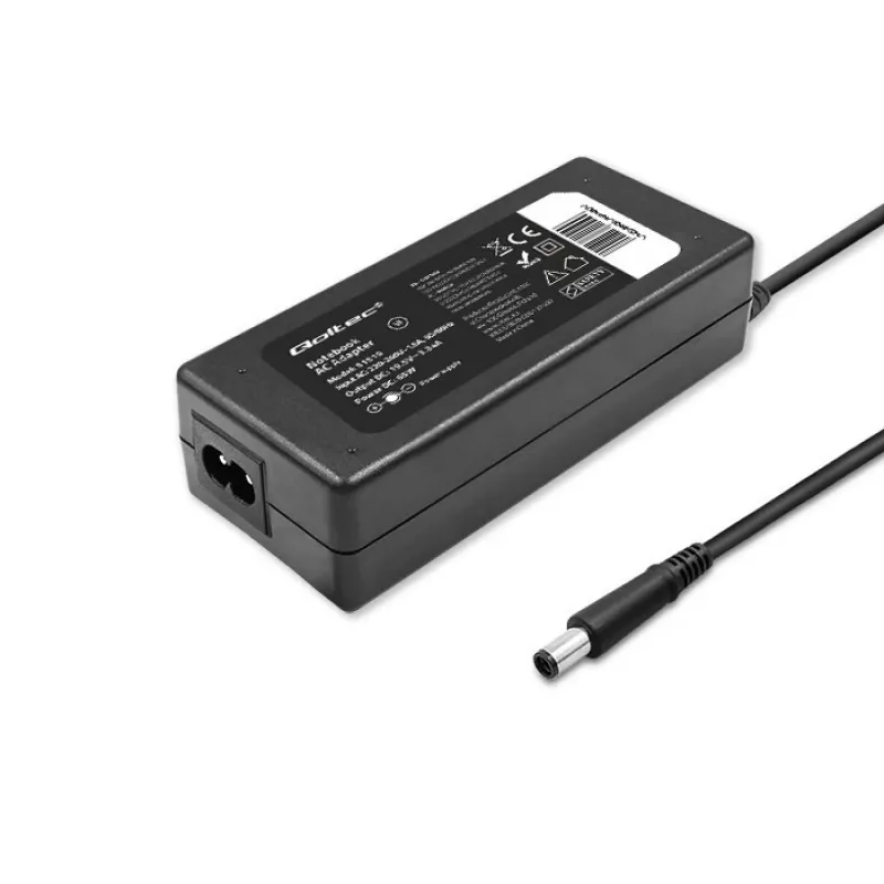 Qoltec 51519 (7,4 x 5,0 mm + Pin) 65 W 3,34 A 19,5 V AC-Ladegerät für Dell Notebooks