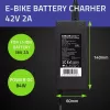 Qoltec 50761 Ladegerät für E-Bike-Akkus 36V | 42V | 2A | 5,5*2,5